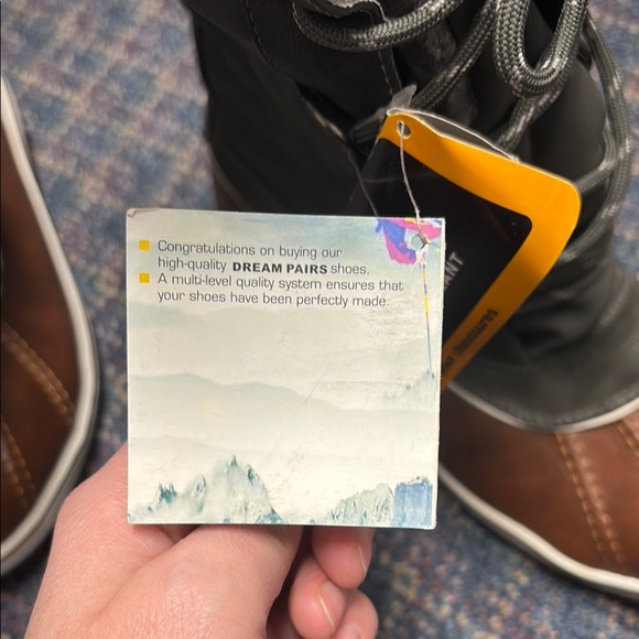 NWT 3M Thinsulate Brown and Gray Winter Boots size 12 - Picture 13 of 16